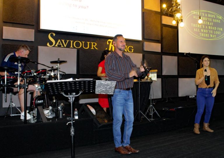 Ps Ben Saayman giving an anointed word on planting spiritual seeds