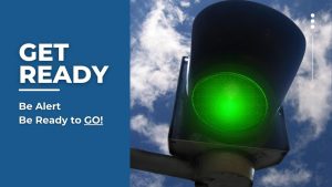 A Traffic light shining green - get ready for your turnaround when you are anointed for service.