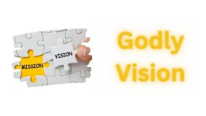 A puzzle piece that shows mission/vision - reflecting Godly Vision